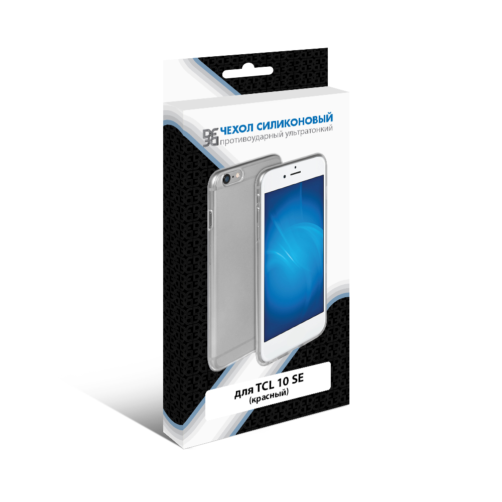 

Чехол DF для смартфона TCL 10 SE, силикон, красный (tcCase-01)