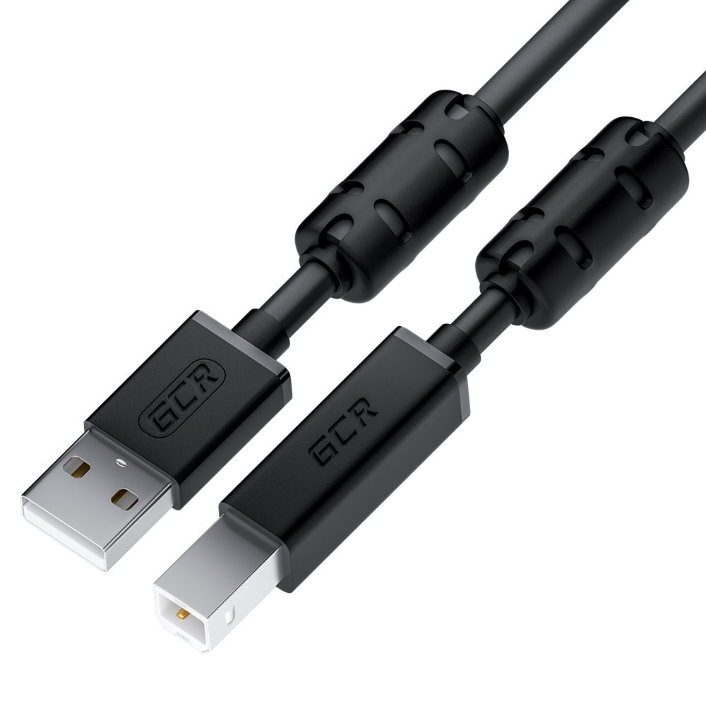 

Кабель USB 2.0(Am)-USB 2.0(Bm), 3м, черный GCR GCR-UPC10 (GCR-52417), GCR-UPC10