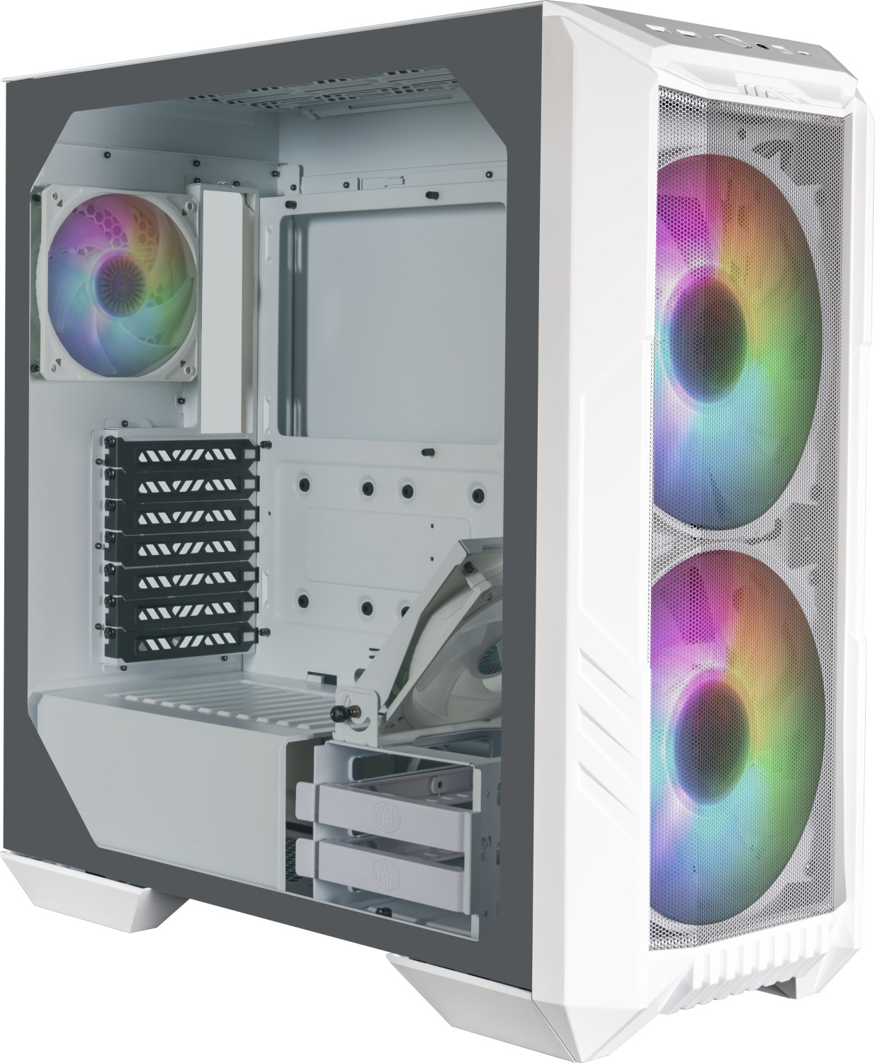 

Корпус COOLERMASTER HAF 500P, EATX, Midi-Tower, 2xUSB 3.0, USB Type-C, RGB подсветка, белый, без БП (H500-WGNN-S00), HAF 500P