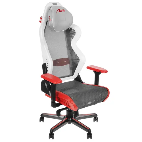 Кресло игровое DXRacer AIR AIR/D7200, белый/красный (AIR/D7200/WRNG)