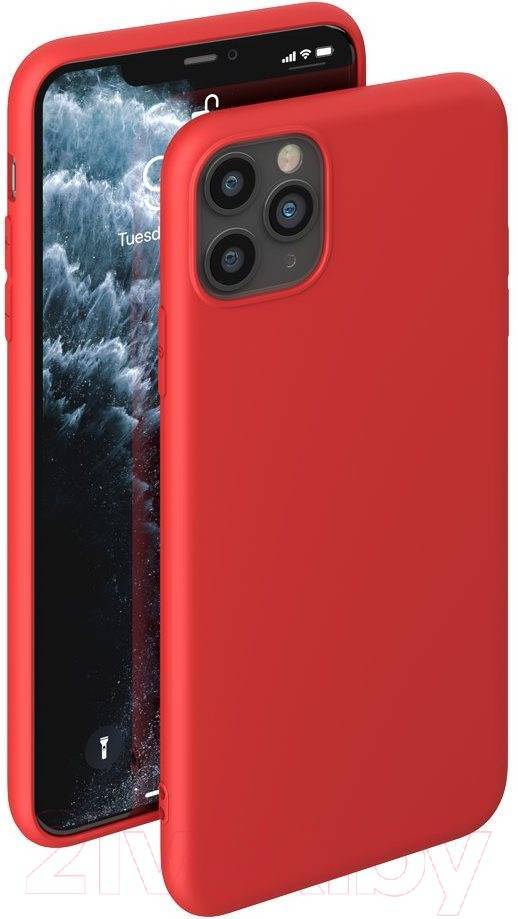 

Чехол Deppa Gel Color Case Basic для смартфона Apple iPhone 11 Pro Max, термопластичный полиуретан (TPU), красный (87233)