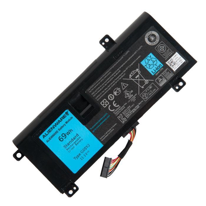 

Аккумуляторная батарея G05YJ для Dell Alienware 14, 14D-1528, A14, M14X, 11.1V, 6200mAh, черный, G05YJ