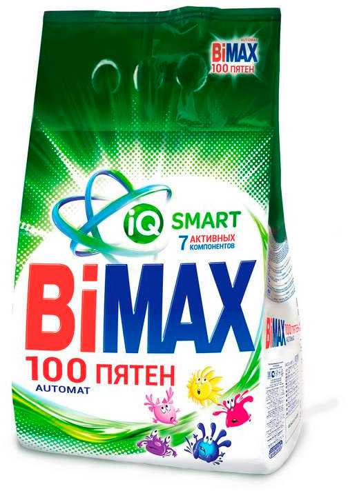 

Стиральный порошок BIMAX 394531, белое и цветное белье, 3кг, автомат, 394531