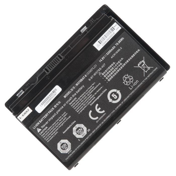 

Аккумуляторная батарея W370BAT-8 для DNS, Clevo Clevo W370, W350ET, W350ETQ, W350SS, W350ST, W350STQ, W355SS, W370ET, W370SS, W370ST, DNS 0164801, DNS 0164802, DNS 0170720, DNS 0170728, 0802724, 14.8V, 5200mAh, черный, W370BAT-8