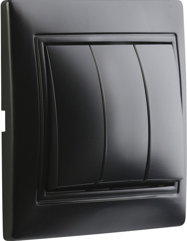 

Выключатель SMARTBUY Венера, 3кл., скрытый монтаж, в сборе, черный (SBE-01b-10-SW3-0), 0