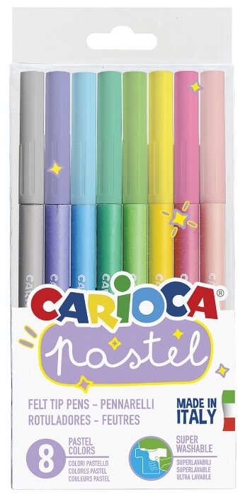 

Фломастеры Carioca Pastel, 8 шт. (43032), Pastel