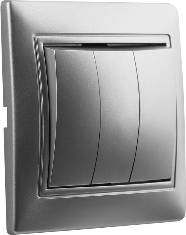 

Выключатель SMARTBUY Венера, 3кл., скрытый монтаж, в сборе, серебро (SBE-01s-10-SW3-0), 0