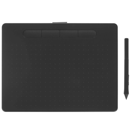 Графический планшет Wacom Intuos M, 216x135, 2540 lpi, USB, перо - беспроводное, черный (CTL-6100K-B)