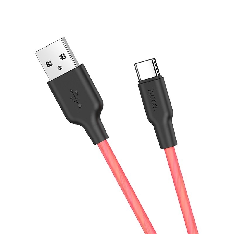 

Кабель USB Type-C-USB, 2A, 1м, черный/красный HOCO X21 (71419), X21