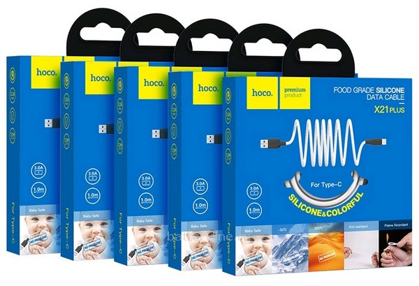 

Кабель USB Type-C-USB, 3A, 1м, красный HOCO X21 (711922), X21