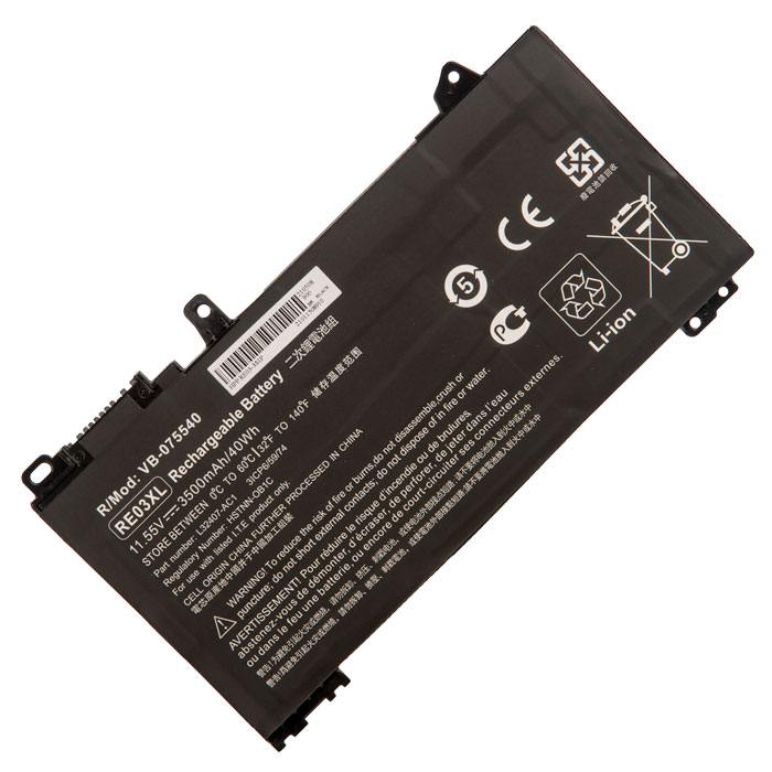 

Аккумуляторная батарея RE03XL для HP ProBook 430 G6, 430 G7, 440 G7, 445 G7, 440 G6, 450 G6, 450 G7, 455 G6, 455R G6, zhan 66 AMD, zhan 66 G2 14, zhan 66 Pro 13 G2, 11.6V, 3500mAh, черный, RE03XL