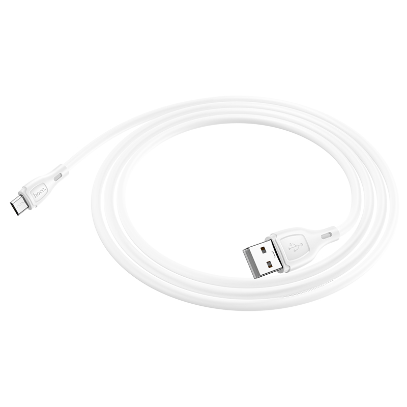 

Кабель Micro USB-USB, 2.4A, 1м, белый HOCO Ultimate X61 (6931474747839), X61