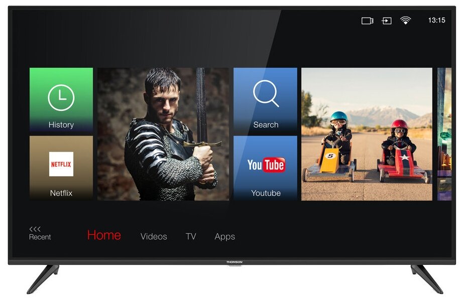 

Телевизор 32" Thomson 32HE5606, HD, 1366x768, DVB-T /T2 /C, HDMIx2, USBx1, WiFi, Smart TV, черный (32HE5606), 32HE5606