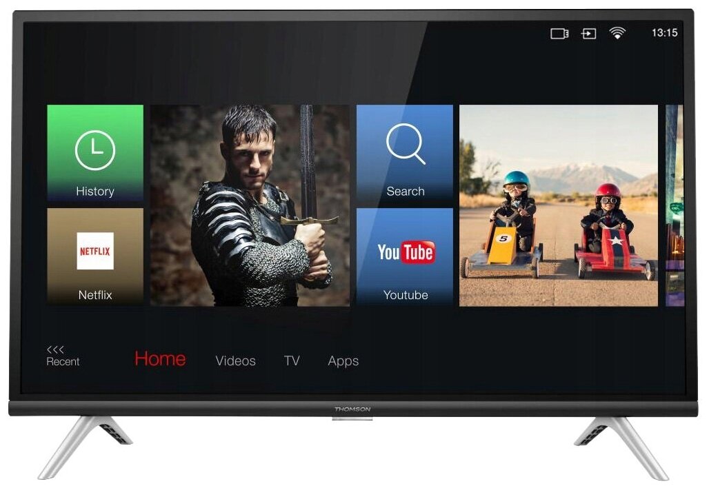 

Телевизор 40" Thomson 40FE5606, FullHD, 1920x1080, DVB-T /T2 /C, HDMIx2, USBx1, WiFi, Smart TV, черный (40FE5606), 40FE5606