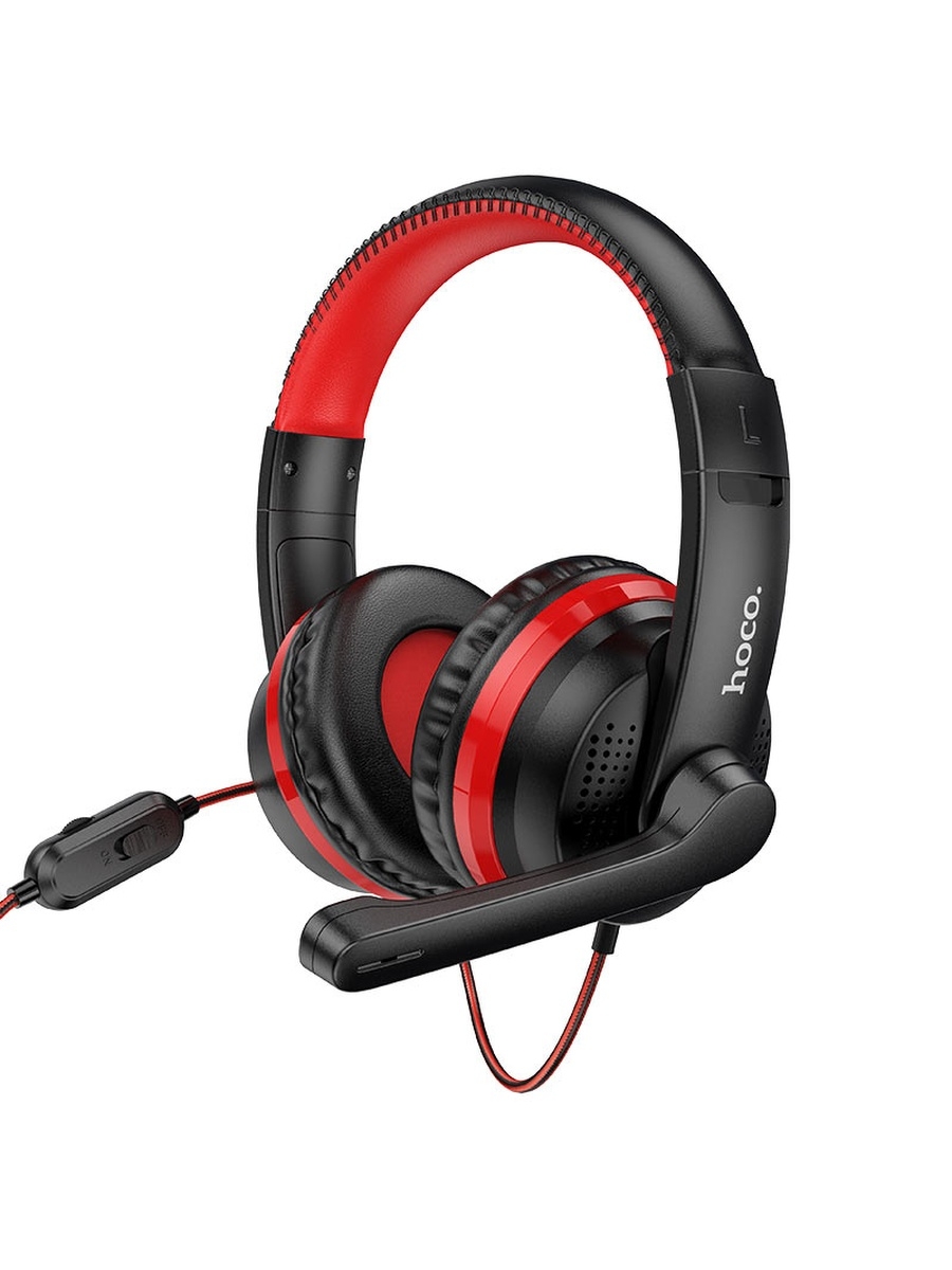 

Проводная гарнитура Hoco W103 Magic, Jack 3.5mm/USB, черный\красный (W103 Magic), W103 Magic
