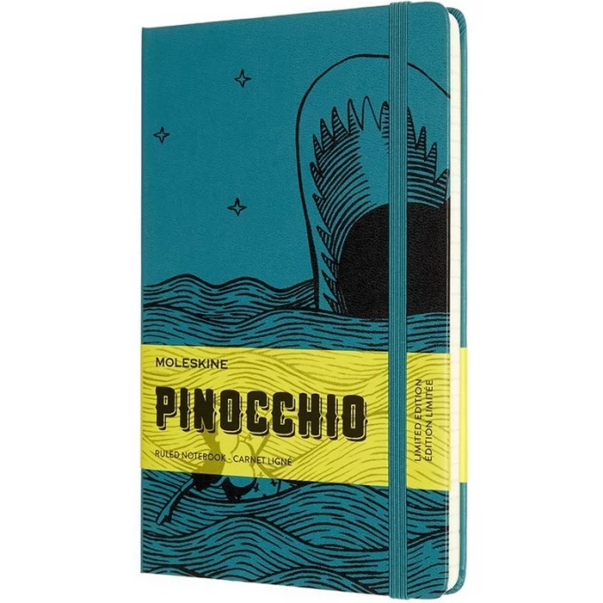

Блокнот Moleskine LIMITED EDITION PINOCCHIO , 130х210мм, линейка, 240 листов, зеленый (LEPIQP060B), LIMITED EDITION PINOCCHIO