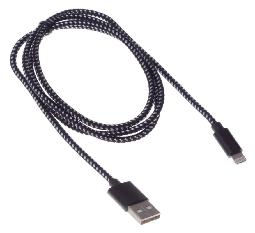 

Кабель Buro Lightning 8-pin-USB, 1м, черный (BHP RET LGHT-B-BR)