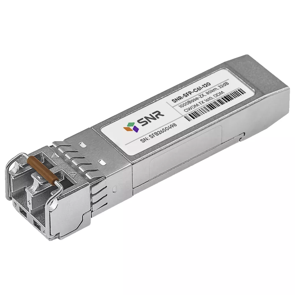

Модуль SFP SNR, 120км, LC, 32 дБ, Tx:1610 нм, 1 Гбит/с, SM, двойной (SNR-SFP-C61-120), 0