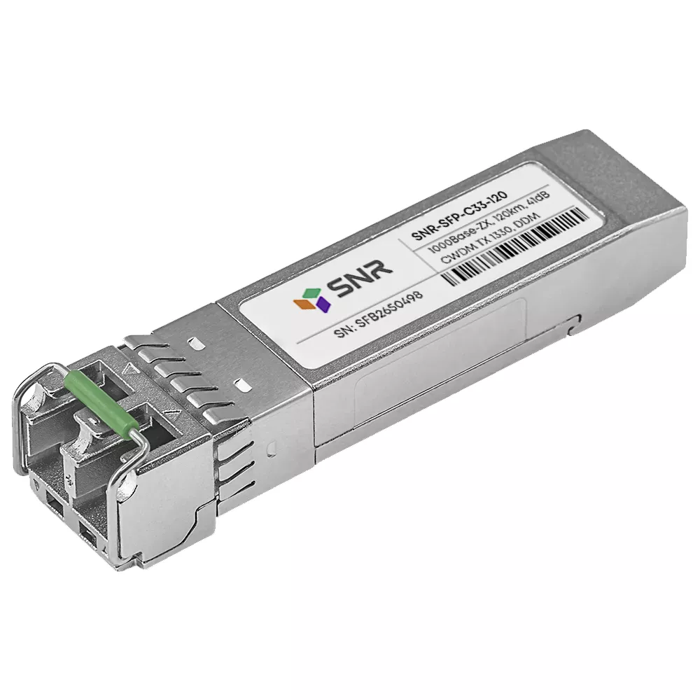 

Модуль SFP SNR, 120км, LC, 41 дБ, Tx:1330 нм, 1 Гбит/с, SM, двойной (SNR-SFP-C33-120), 0
