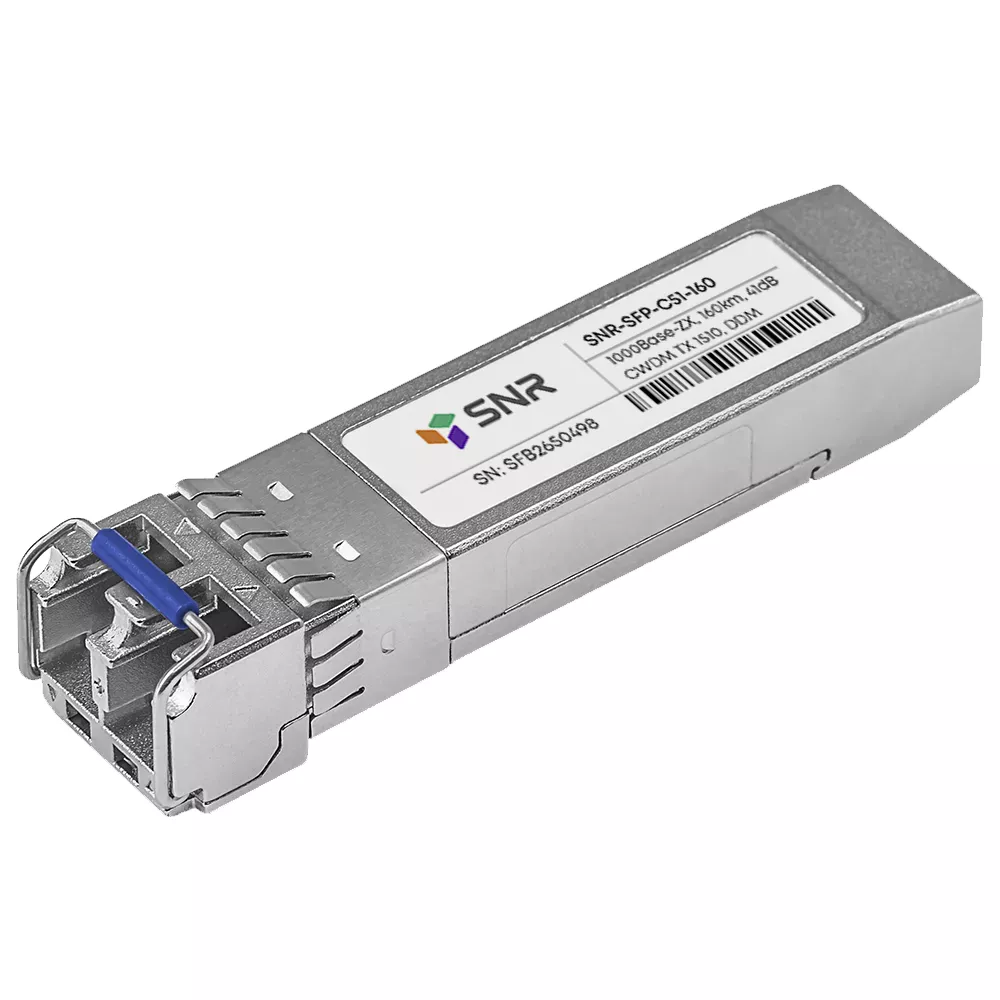 

Модуль SFP SNR, 160км, LC, 41 дБ, Tx:1510 нм, 1 Гбит/с, SM, двойной (SNR-SFP-C51-160), 0