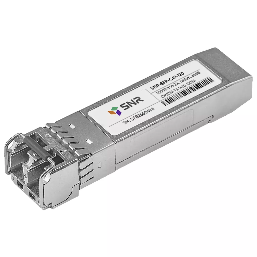 

Модуль SFP SNR, 120 км, LC, Tx:1470 нм, 1 Гбит/с, SM, двойной (SNR-SFP-C47-120)