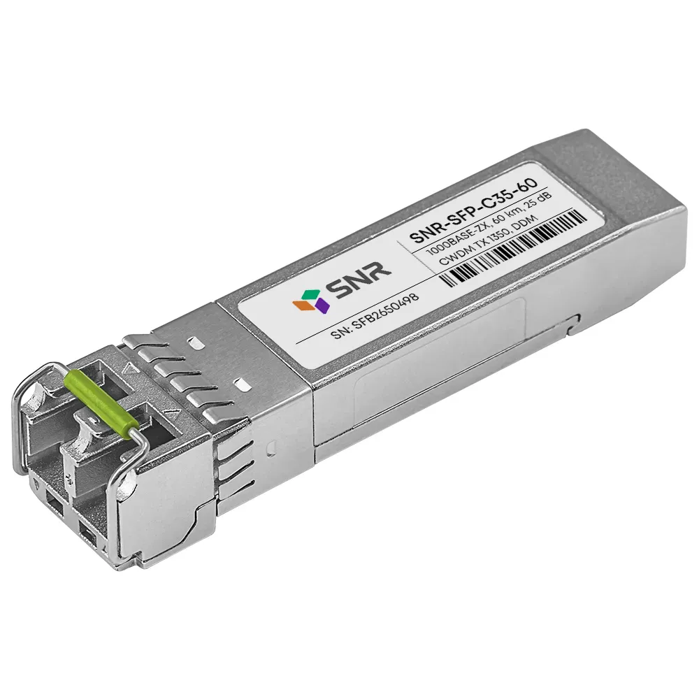

Модуль SFP SNR, 60 км, LC, Tx:1350 нм, 1 Гбит/с, SM, двойной (SNR-SFP-C35-60)