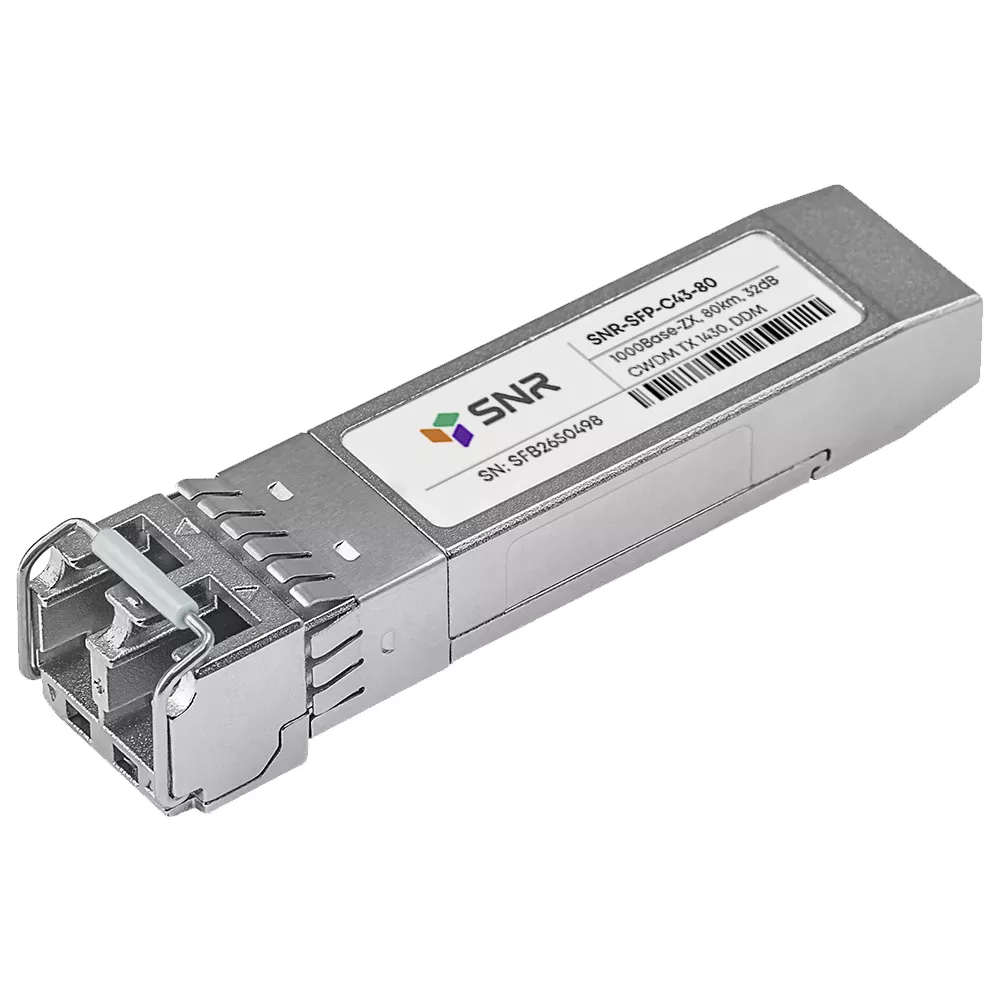 

Модуль SFP SNR, 80 км, LC, Tx:1430 нм, 1 Гбит/с, SM, двойной (SNR-SFP-C43-80)