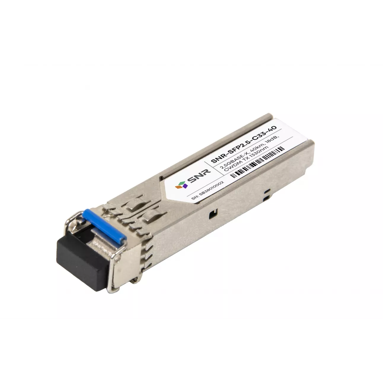 

Модуль SFP SNR, 40км, LC, 18 дБ, Tx:1330 нм, 2.5 Гбит/с, SM, двойной (SNR-SFP2.5-C33-40), 0