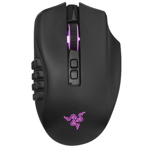 Мышь беспроводная Razer Naga Pro, 20000dpi, оптическая светодиодная, USB, черный/зеленый (RZ01-03420100-R3G1)