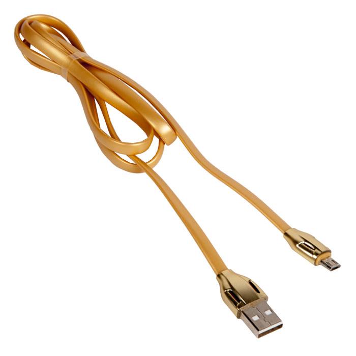 

Кабель Micro USB-USB, 2A, 1м, золотистый Remax laser RC-035m (764990), RC-035m