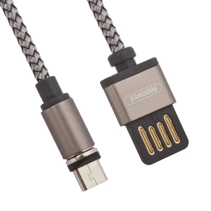 

Кабель Micro USB 2.0(Bm)-USB 2.0(Am), 2.1A, 1м, черный Remax Gravity series RC-095m (RC-095m), RC-095m