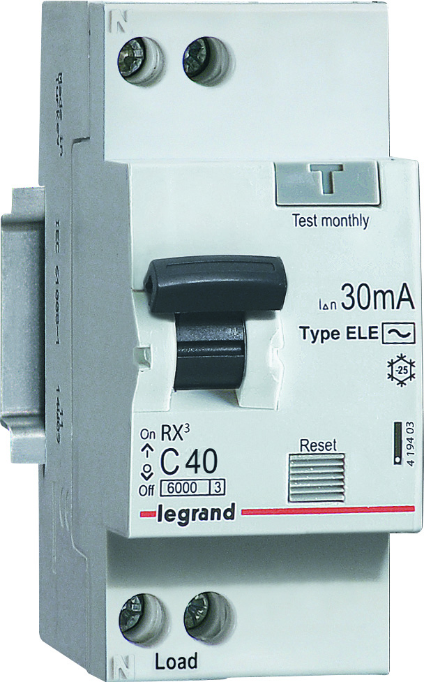 

Выключатель автоматический Legrand RX3 двухполюсный (2P/2П) 40А C 6кА (419403), RX3