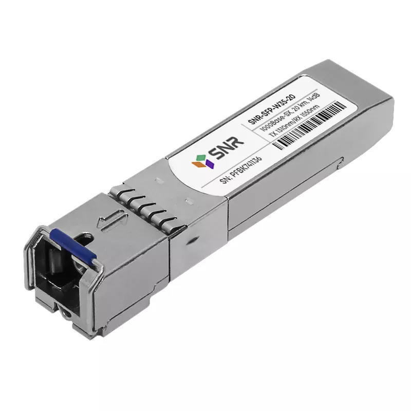 

Модуль SFP SNR, 20 км, LC, Tx:1310 нм, Rx:1550 нм, 1 Гбит/с, SM, одинарный, WDM (SNR-SFP-W35-20-LC)