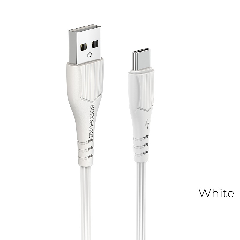 

Кабель USB Type-C-USB, 3A, 1м, белый Borofone BX37 Wieldy (УТ-00004866), BX37 Wieldy