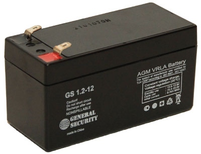 

Аккумулятор General Security 12V 1.2Ah (GS1212), Черный, GS 12-12