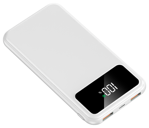 

Портативный аккумулятор (Powerbank) UNICO basic, 10000mAh, 2xUSB, 2A, Type-C, QC, PD, черный/белый (PB10000BSUNC), basic