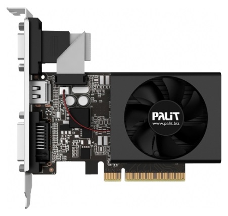 

Видеокарта Palit NVIDIA GeForce GT730, 2Gb DDR3, 64bit, PCI-E, VGA, DVI, HDMI, Bulk (PA-GT730K-2GD3H/NEAT7300HD46-2080H) (Плохая упаковка)