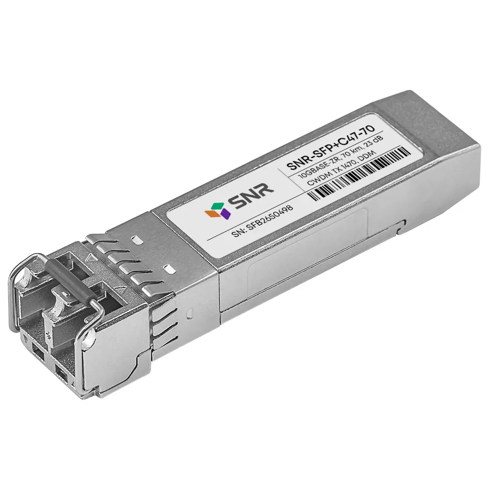 

Модуль SFP+ SNR, 70 км, LC, Tx:1470 нм, 10 Гбит/с, SM, двойной (SNR-SFP+C47-70)