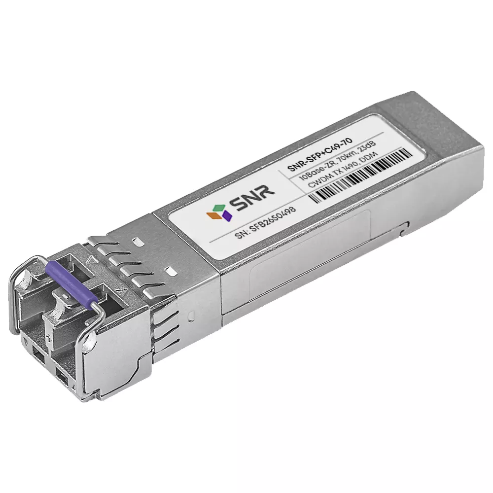 

Модуль SFP+ SNR, 70 км, LC, Tx:1490 нм, 10 Гбит/с, SM, двойной (SNR-SFP+C49-70)