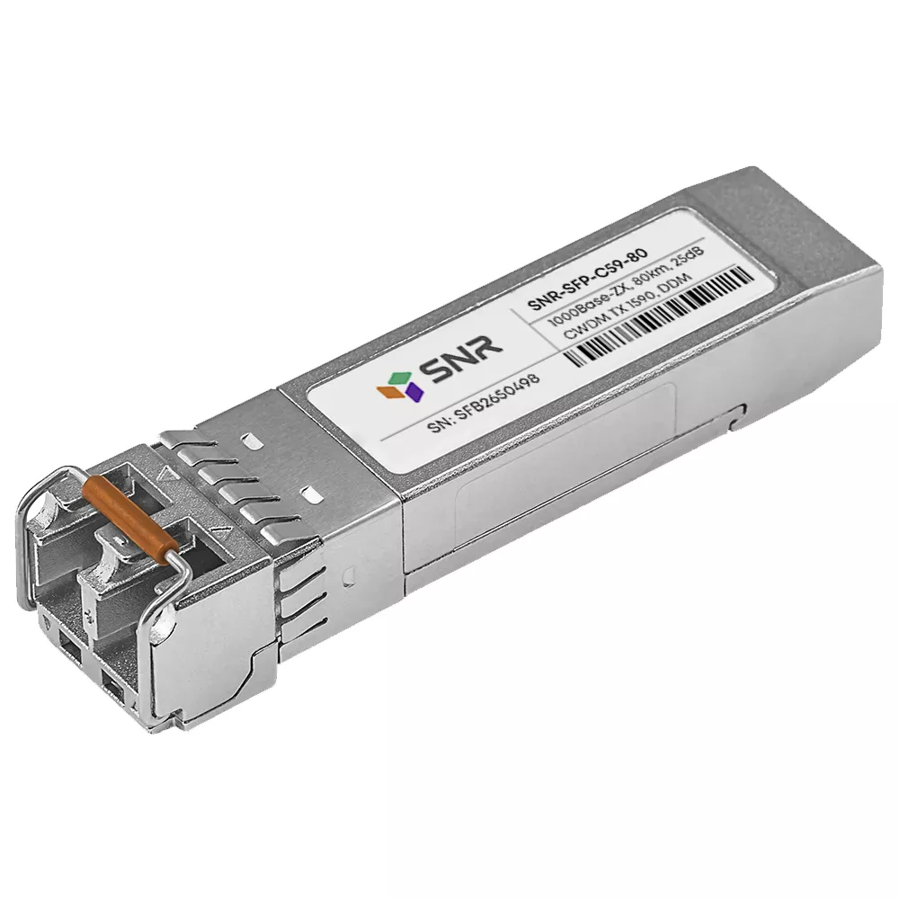 

Модуль SFP SNR, 80 км, LC, Tx:1590 нм, 1 Гбит/с, SM, двойной (SNR-SFP-C59-80)