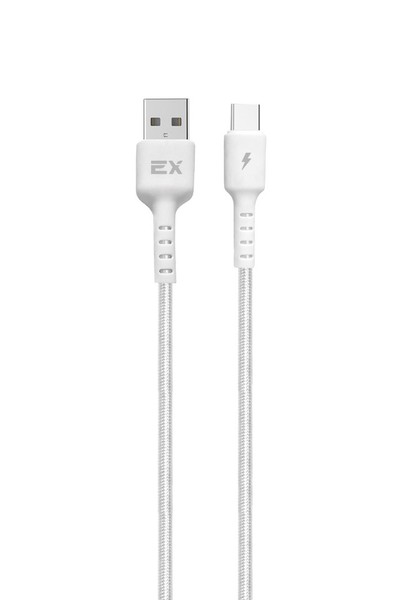 

Кабель USB Type-C(m)-USB 2.0(Am), 2.4A, 1м, белый Exployd (EX-K-1270), 0