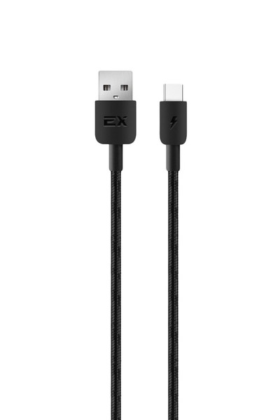 

Кабель USB Type-C-USB, 2.4A, 1м, черный Exployd Flow (EX-K-1257)