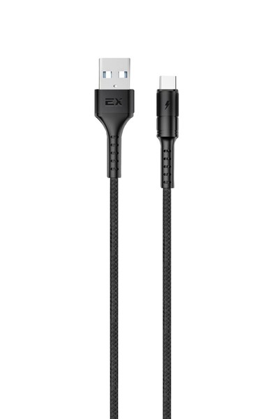 

Кабель USB Type-C(m)-USB 2.0(Am), 2.4A, 1м, черный Exployd Flow (EX-K-1321)