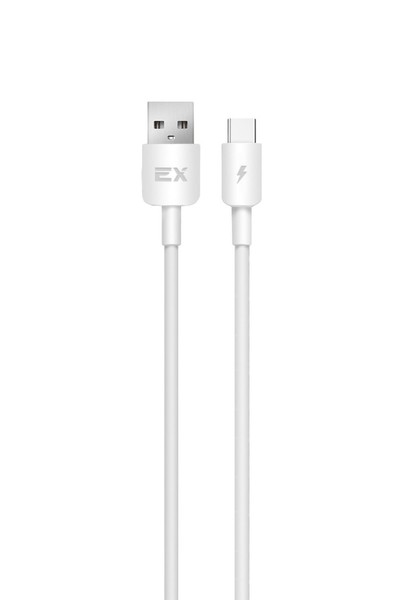 

Кабель USB Type-C(m)-USB 2.0(Am), 2.4A, 1м, белый Exployd Flow (EX-K-1246)