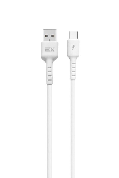 

Кабель USB Type-C(m)-USB 2.0(Am), 3A, 1м, белый Exployd Flow (EX-K-1264), 0