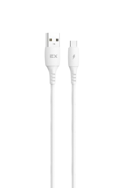 

Кабель USB Type-C(m)-USB 2.0(Am), 3A, 1м, белый Exployd Flow (EX-K-1288), 0