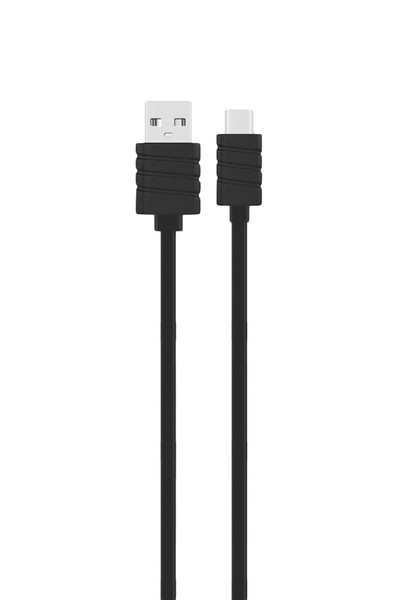 

Кабель USB Type-C(m)-USB 2.0(Am), 2.4А, 1 м, черный, Exployd Flow (EX-K-1301)
