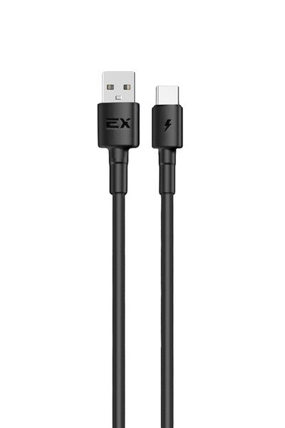 

Кабель USB Type-C(m)-USB 2.0(Am), 3A, 1м, черный Exployd Flow (EX-K-1275), 0