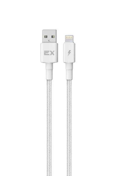 Кабель Lightning 8-pin(m)-USB 2.0(Am), 2.4A, 1м, белый Exployd Flow (EX-K-1280) - фото 1