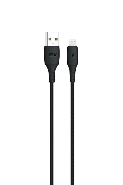 

Кабель Lightning 8-pin(m)-USB 2.0(Am), 2.4A, 1м, черный Exployd Flow (EX-K-1291), 0